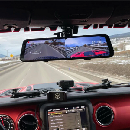 WOLFBOX G900Pro 12MP Smart Rear View Mirror Dash Cam