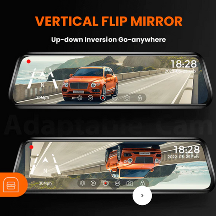 WOLFBOX G900Pro 12MP Smart Rear View Mirror Dash Cam