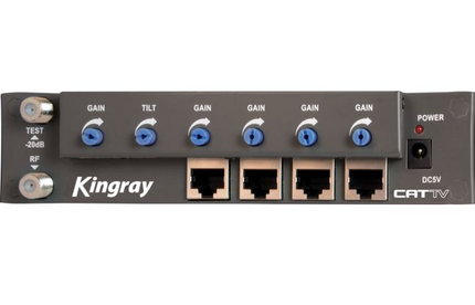 Kingray CAT01 4-Way RF over CAT5 Amplifier