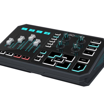 TC Helicon Go XLR 4-Channel Broadcast Mixer w/ Motorized Faders, Sound Board & Vocal FX