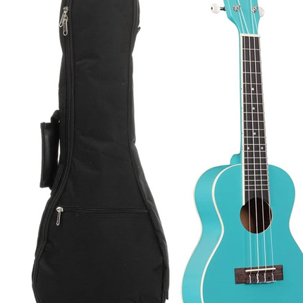 Kala Candy Shoppe Light Blue Concert Ukulele with Bag