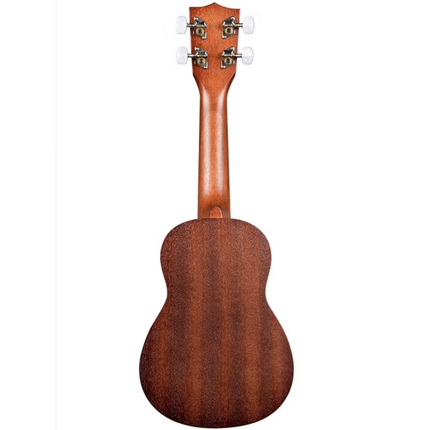 SATIN MAHOGANY SOPRANO W/ HAWAIIAN ISLANDS & TATTOO KA-15S-H2