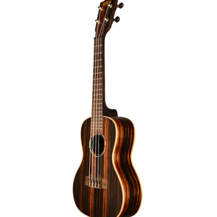 Kala KA-EBY-C Striped Ebony Concert Ukulele with Gig Bag
