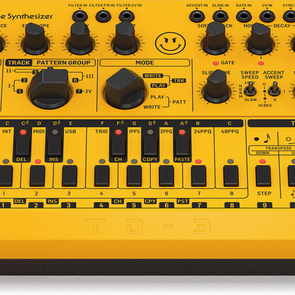 BEHRINGER TD-3-MO-AM MODDED OUT ANALOG BASS SYNTH