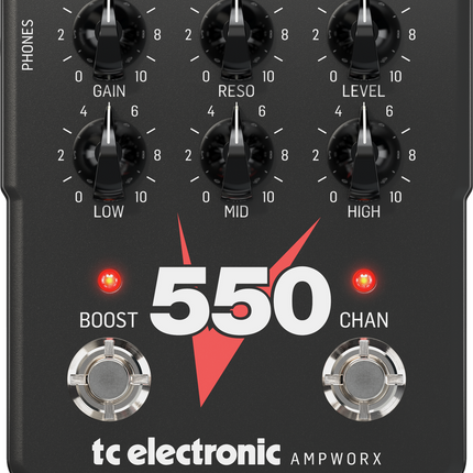 TC ELECTRONIC V550 DUAL CH GUITAR PREAMP PEDAL