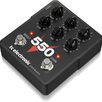 TC ELECTRONIC V550 DUAL CH GUITAR PREAMP PEDAL