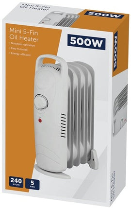 500W Mini 5-Fin Oil Heater 240V  GH1580