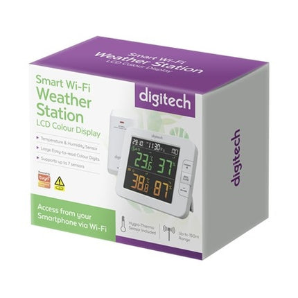 Digitech Smart Wifi Multi-Channels Weather Station with Colour LCD Screen • XC0438