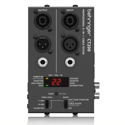 Behringer CT200 Microprocessor-Control 8-in-1 Cable Tester