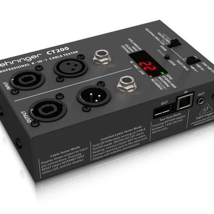 Behringer CT200 Microprocessor-Control 8-in-1 Cable Tester
