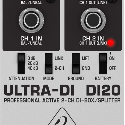 Behringer DI20 Active 2-Channel DI-Box / Splitter