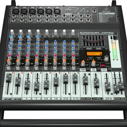 Behringer PMP500 500 Watt 12-Ch Powered Mixer, Multi-FX