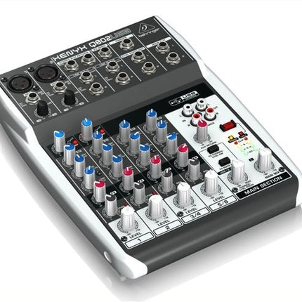 Behringer Q802USB 8-Input 2-Bus Mixer, XENYX Mic Preamps