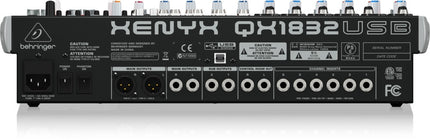 Behringer QX1832USB 18-In 3/2-Bus Mixer, Mic Preamps, FX