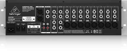 Behringer RX1202FX 12Ch Microphone Line Rack Mixer, Preamps