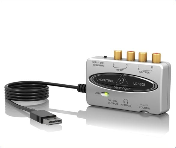 Behringer UCA202 2 In/2 Out USB/Audio Interface,Digital Out
