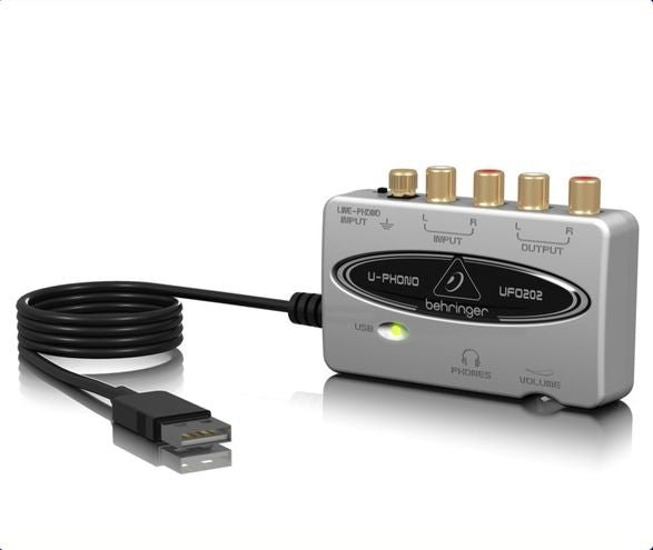 Behringer UFO202 USB/Audio Interface, Phono Preamp