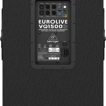 Behringer VQ1500D Active 500W 381mm Subwoofer, Crossover