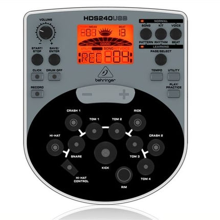Behringer XD80USB 8-Piece Electronic Drum Set,175 Sounds