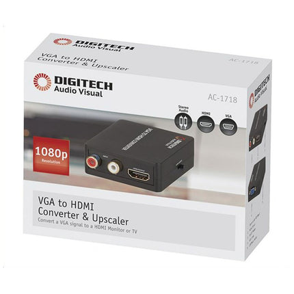 Digitech VGA and R/L Audio to HDMI Scaler Converter AC1718