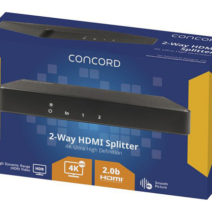 Concord 2-Way 4K HDMI Splitter AC5000 CSP2WH20B4K-A