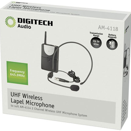Digitech Channel B UHF Headband Microphone for AM4132 AM4118
