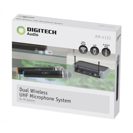 Digitech Dual Channel Wireless UHF Microphone AM4132