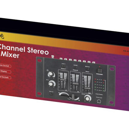 Rave 3 Channel Stereo DJ Mixer AM4207