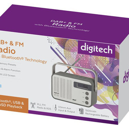 Digitech DAB+ and FM Radio with Bluetooth Technology AR1692