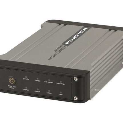Powertech Dual Input 20A DC/DC Multi-Stage Battery Charger,Lead & Lithium MB3940