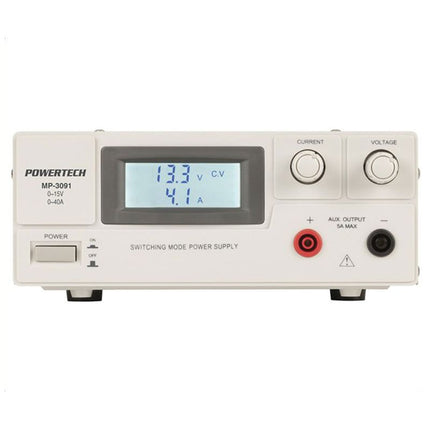 Powertech 0-15VDC 0-40A Regulated Switchmode Lab Power Supply MP3091