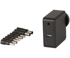 65W Compact Auto Universal Laptop Power Supply with USB Socket MP3342