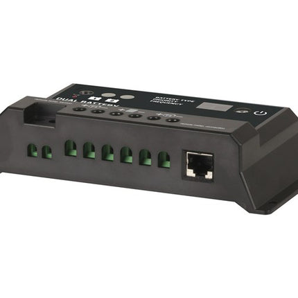 Powertech 12/24V 10A Dual Battery PWM Solar Charge Controller, LED Indicator MP3760