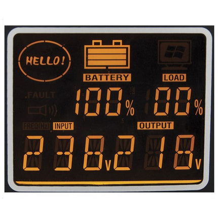 1500VA/900W 230VAC LCD Line Interactive UPS, USB MP5207