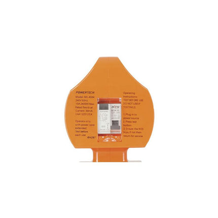Powertech Portable RCD with 15A To 10A Mains Plug Conversion MS4044