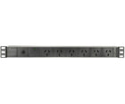 Power Board, Rack Mount, 6-way, Surge & Overload Protection MS4094