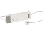 Powertech 4 Way Smart WiFi Mains Powerboard with 2 USB Ports MS6107