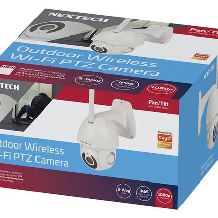 Nextech Outdoor Wireless Wi-Fi PTZ Camera with 2 Way Audio and Record QC3859