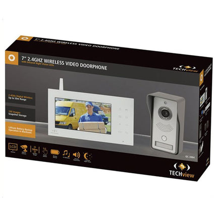 Techview 2.4GHz Digital Wireless 18cm LCD Video Doorphone QC3884