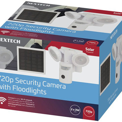 Nextech 720p Motion Wi-Fi Camera with Round Flood Lights QC8047