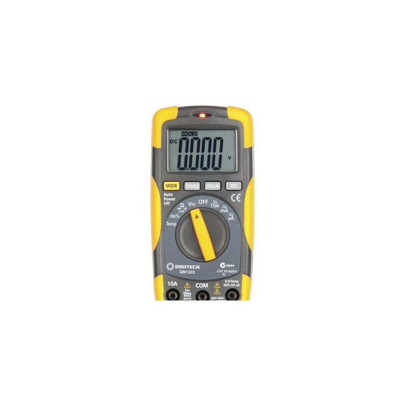 Multimeter Digtech Digitech Digital Multimeter Temp,Freq,Capacitance 10A AC,DC QM1323 ...