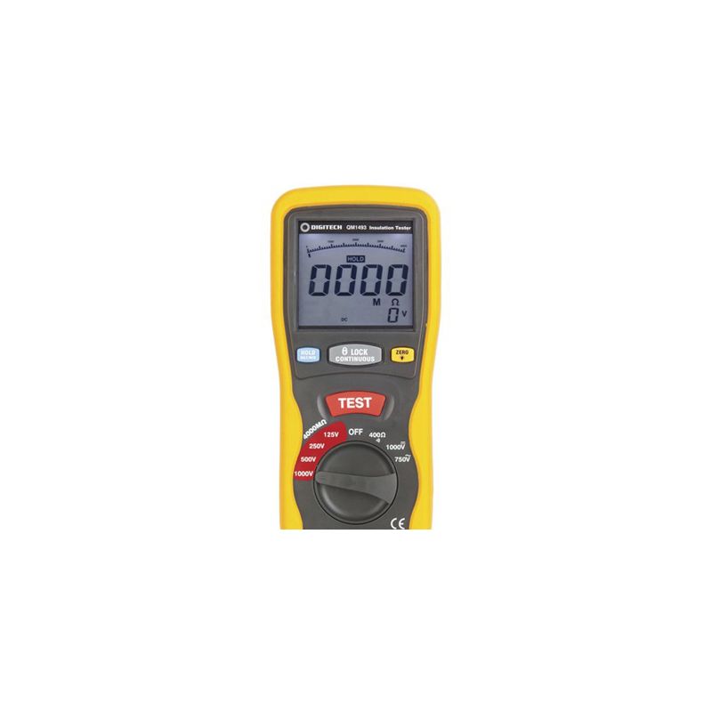 Multimeter Digtech Digitech Digital Multimeter+Analog, High Volt Insulation Test QM1493 ...