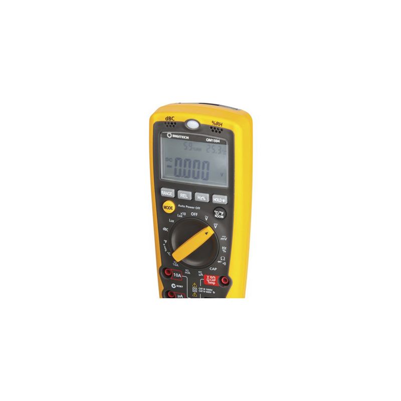 Multimeter Digtech Digitech Digital Multimeter+Sound,Light,Temperature,Humidity QM1594 ...