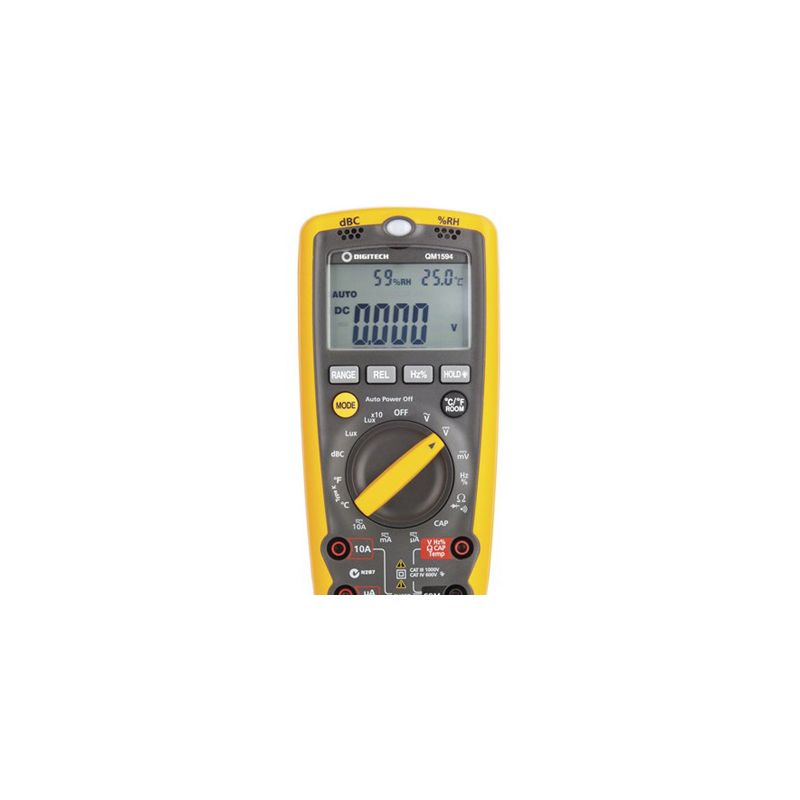 Multimeter Digtech Digitech Digital Multimeter+Sound,Light,Temperature,Humidity QM1594 ...