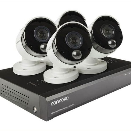 Concord 8 Ch 4K NVR Package - 4x4K Cameras QV5700 CNK8848P-A