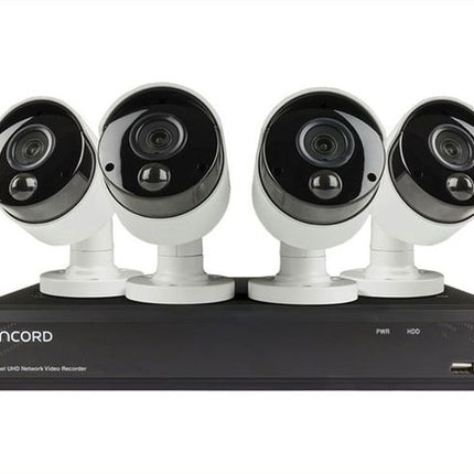 Concord 8 Ch 4K NVR Package - 4x4K Cameras QV5700 CNK8848P-A