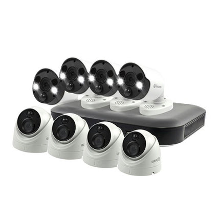 Swann 8CH 4K DVR,4xDome PIR, 4xSpotlight PIR Camera QV9056 SWDVK-855804D4FB-AU