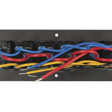 6 Way Illuminated Blue Rocker Switch Panel SZ1925