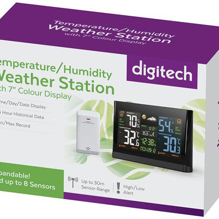 Digitech Temperature/Humidity Weather Station with 18cm Colour Display XC0416