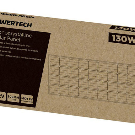 Powertech 12V 130W Monocrystalline Solar Panel ZM9061